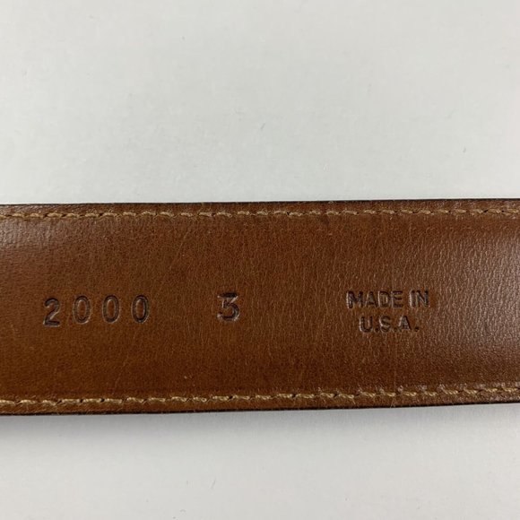 Trafalgar Dress Belt Men's 40 Dark Brown‎ Genuine Leather Business Attire 8345 - Picture 4 of 10